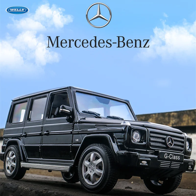 

WELLY 1:24 Mercedes-Benz G-Class SUV Car Alloy Car Model Simulation Car Decoration Collection Gift Toy Die Casting Model Boy