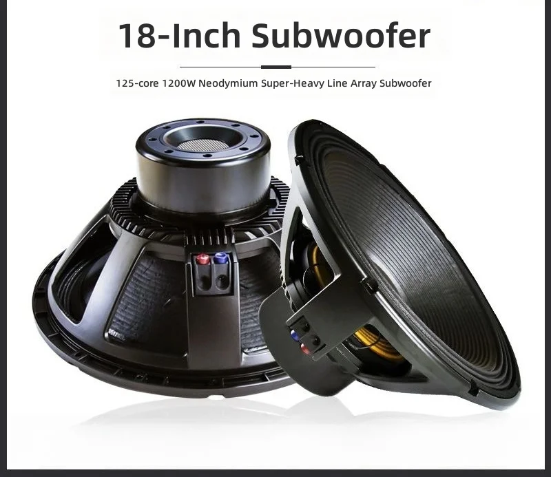 Large Stage 18-inch Heavy Subwoofer 125 Core 1200 Watt Neodymium Magnetic Super Heavy Linear Array Bass