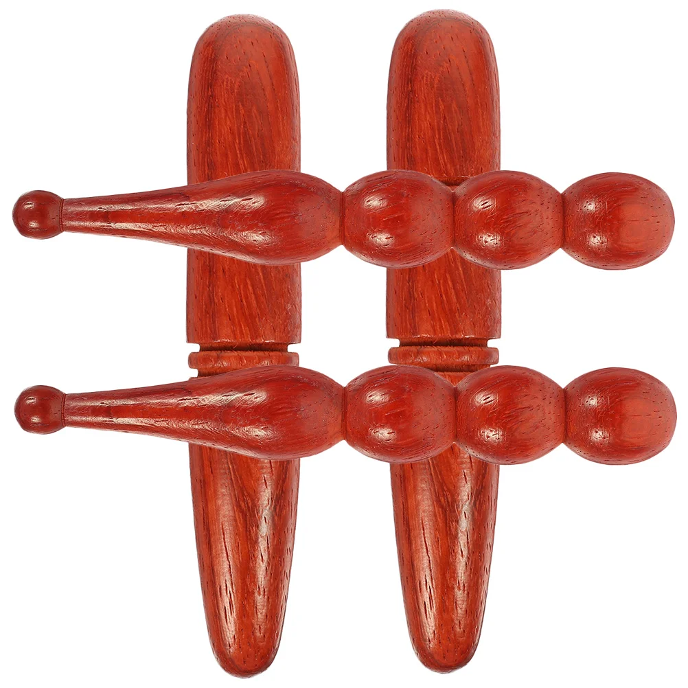

4 Pcs Massage Pen Wood Stick Manual Trigger Point Foot Therapy Durable Practical Body Massager For Home Travel Hotel Acupuncture
