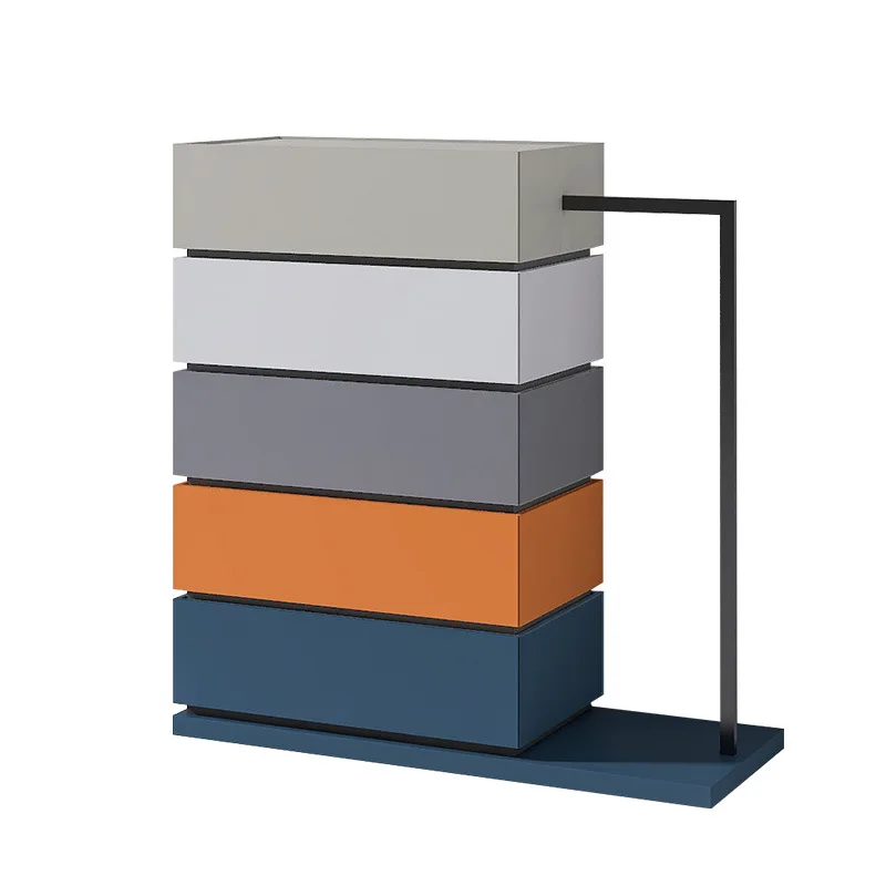 Italian minimalist chest, coat rack, bedside locker, modern dresser, storage floor hanger
