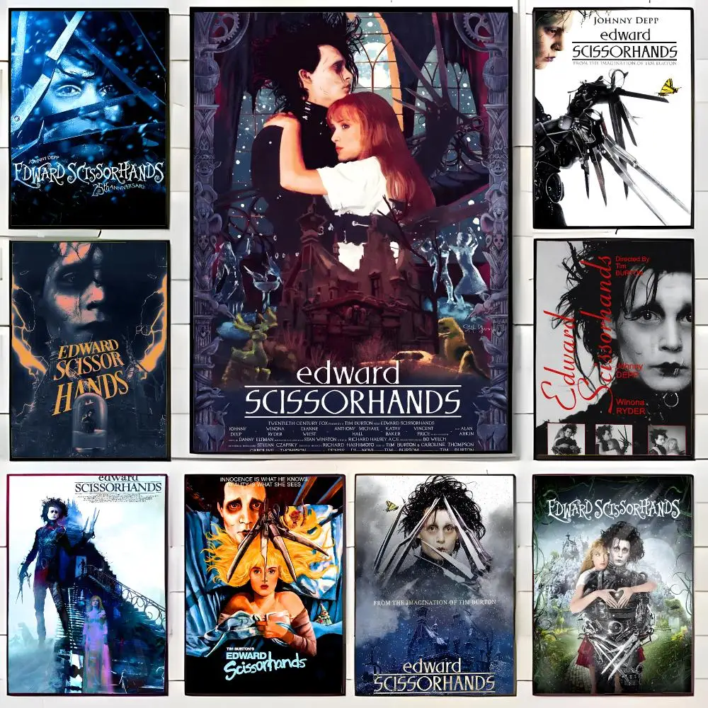 Gothic Movie E-Edward Scissorhands Poster Wall Art Print Decorative Mural Home Decor Gift Unframed