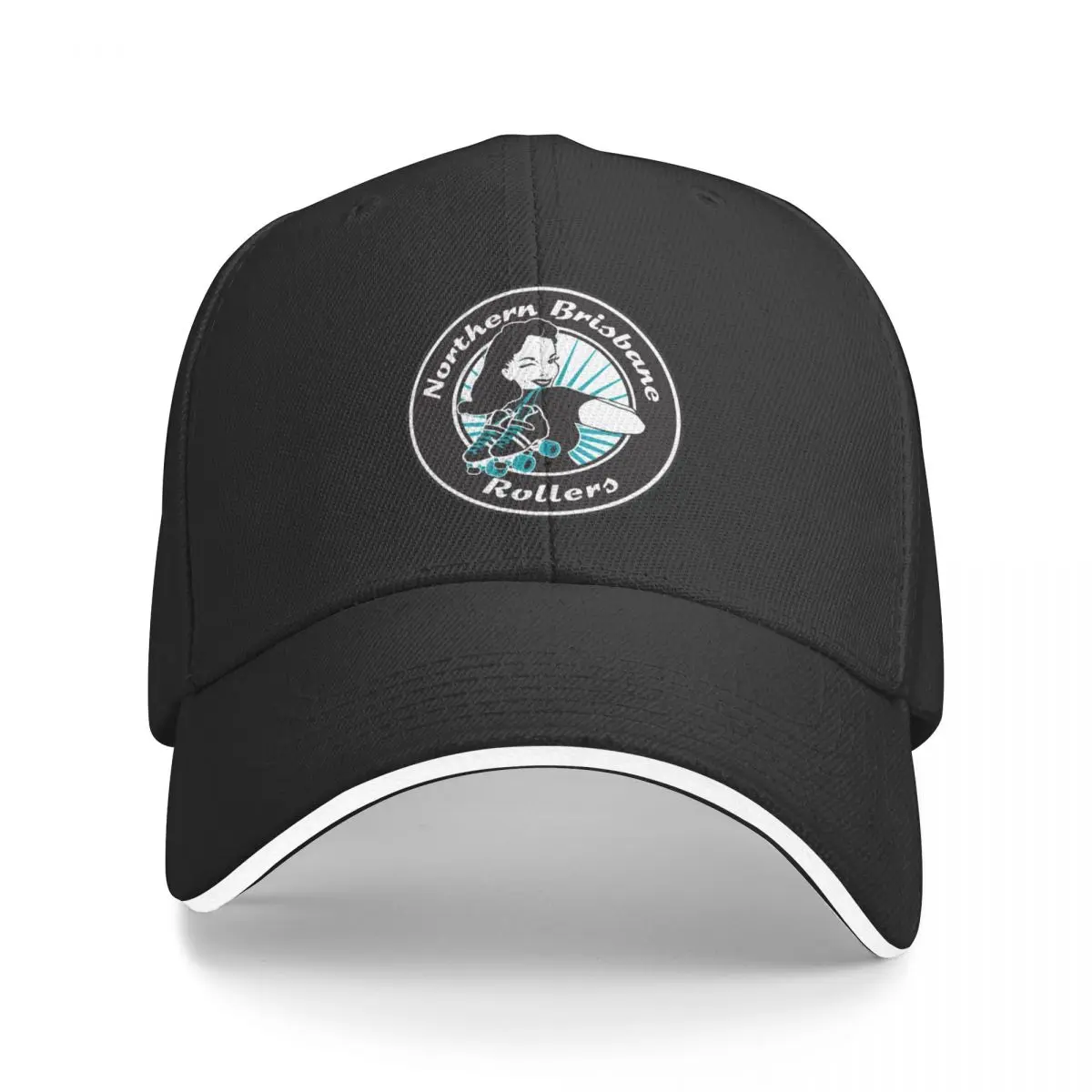 Northern Brisbane Rollers - Teal Logo Baseball Cap Sun Cap Gentleman Hat Men Caps Women's