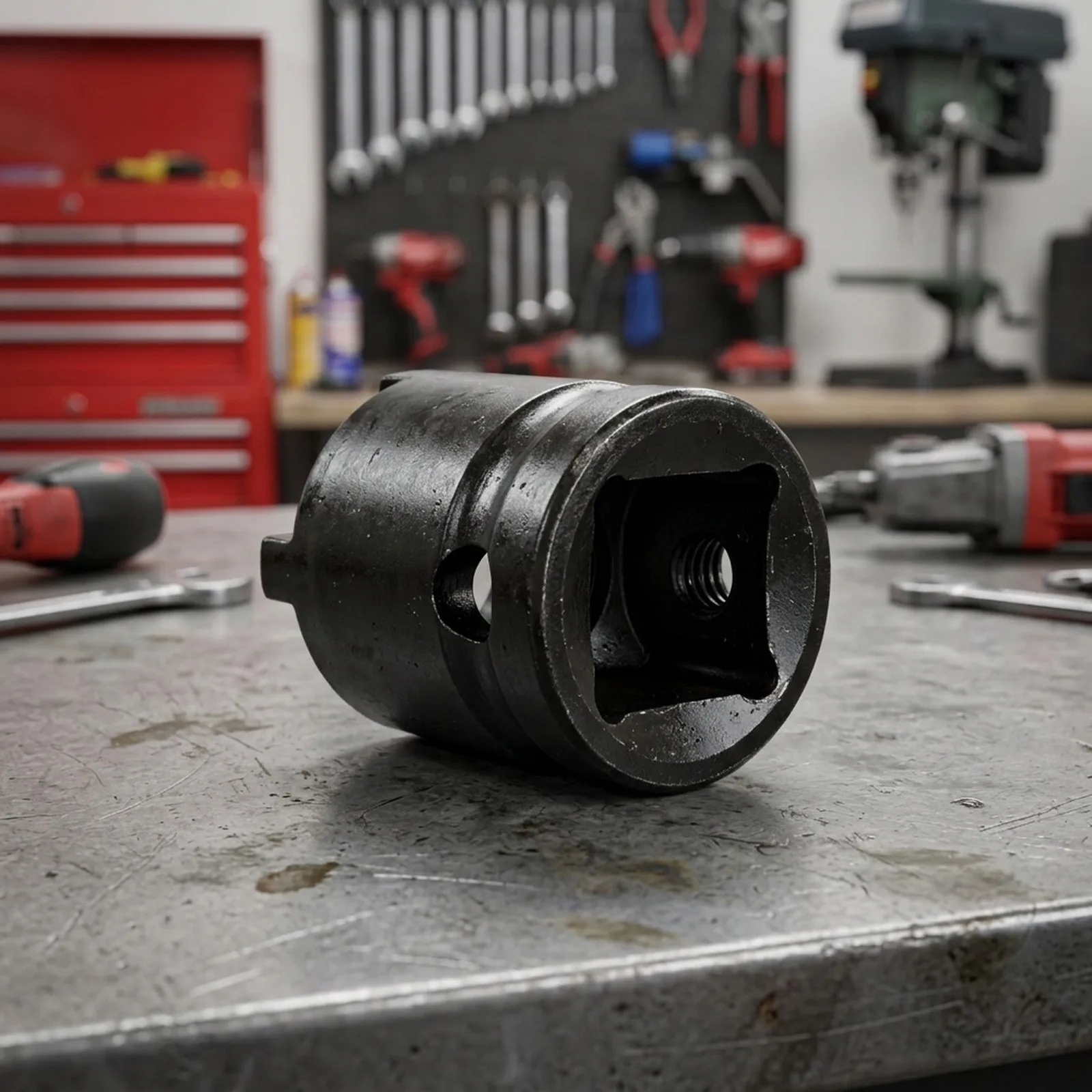 4 Pronged Angle Grinder Socket Compatible with 100mm Grinders and 1/2 in 12mm Square Drive Electric Wrenches Maintenance Tool