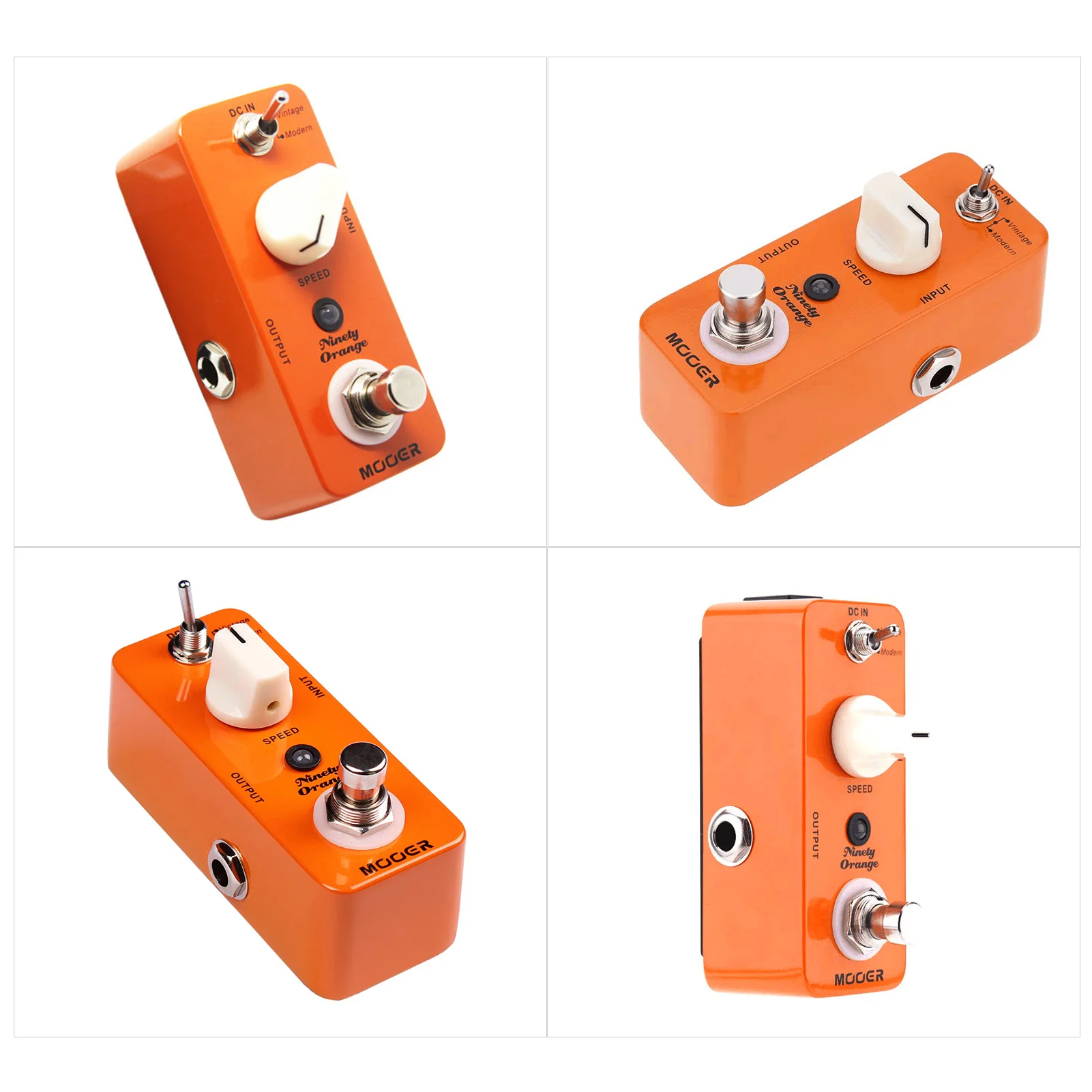 Mooer Ninety Orange Micro Mini Analog Phaser Electric Guitar Effect Pedal True Bypass