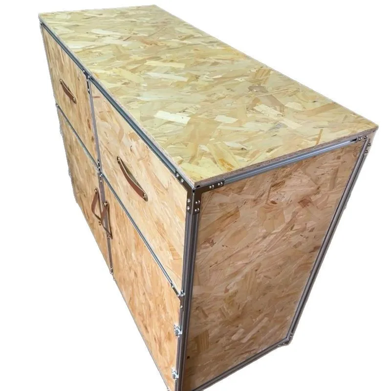 

Simple modern aluminum profile sideboard small apartment household storage