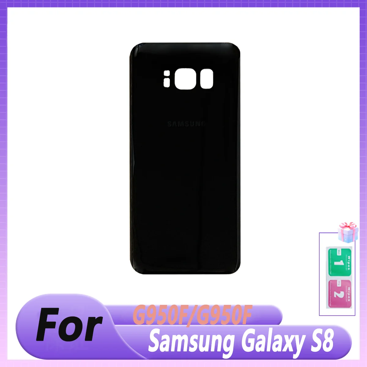 Pop A +++ для Samsung Galaxy S8, задняя крышка батарейного отсека, чехол без объектива камеры, детали G950F Pop A +++ для Samsung Galaxy S8, задняя крышка батарейного отсека, чехол без объектива камеры, детали G950F