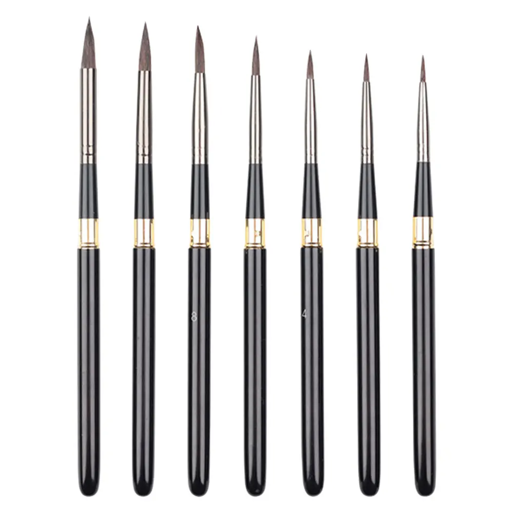 

7pcs Oil Painting Pens Watercolor Liner Drawing Pens Fine Detail Art Brush For Acrylic Kids Students Painting Supplies
