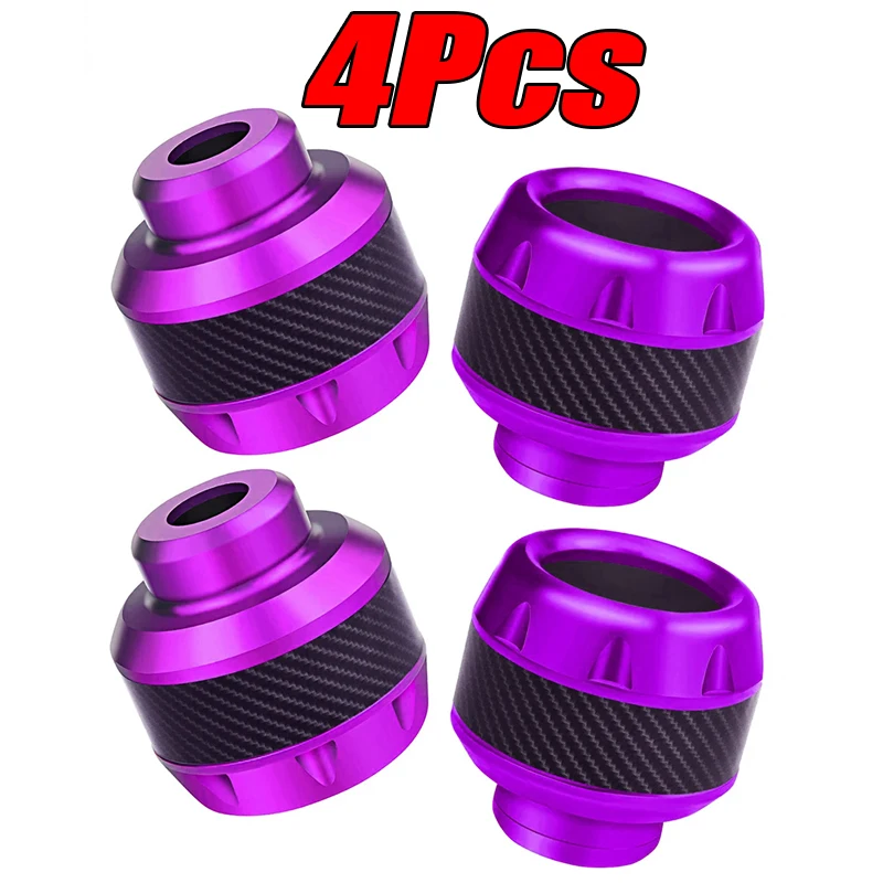 4Pcs Universal Motorrad Rad Schutz Crash Pad Motorrad Crash Protektoren Legierung Motocross Fallende Gabel Slider Tassen