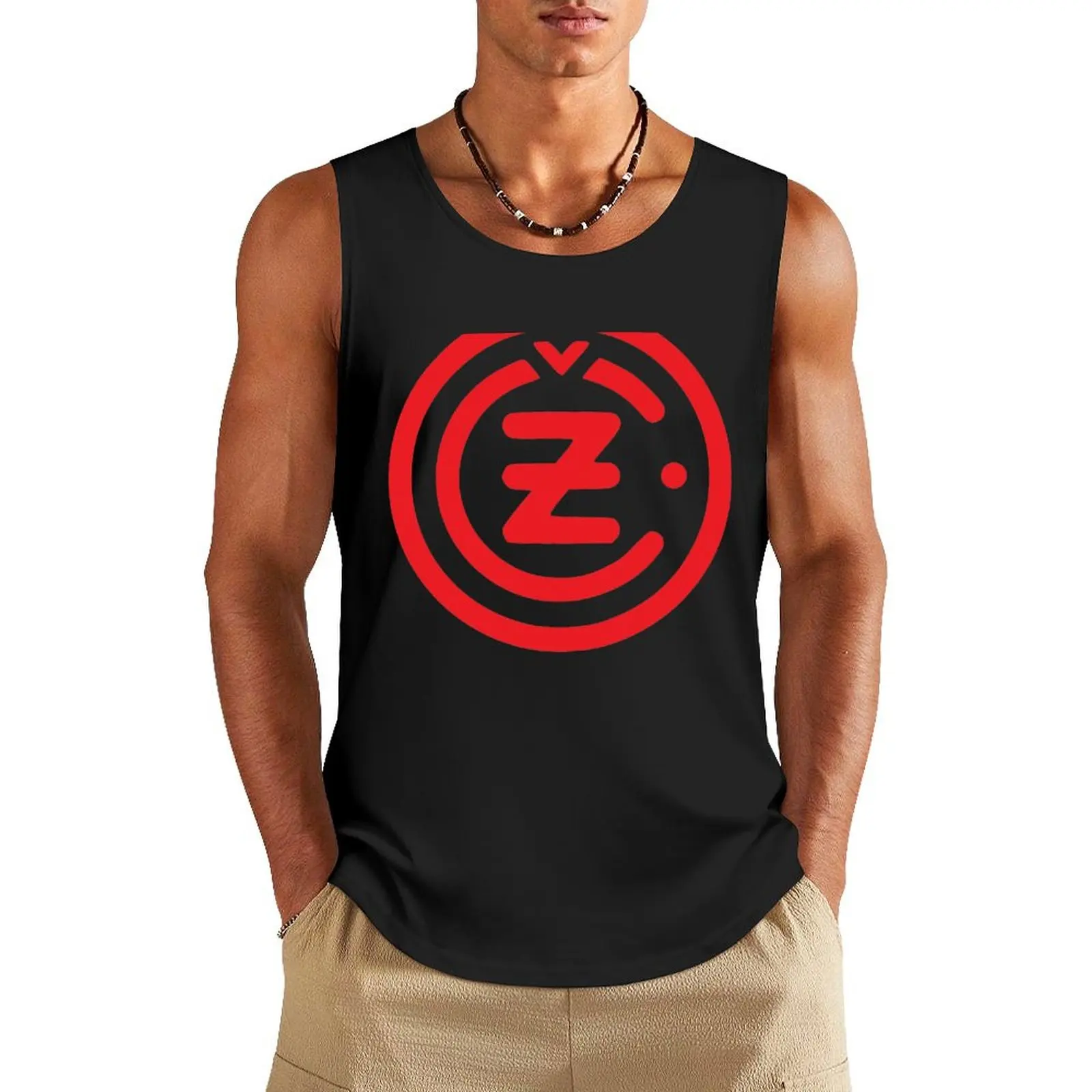 

Vintage CZ Motorcycle Badge Tank Top T-shirt man Men's summer clothes 2024 mens gym clothes