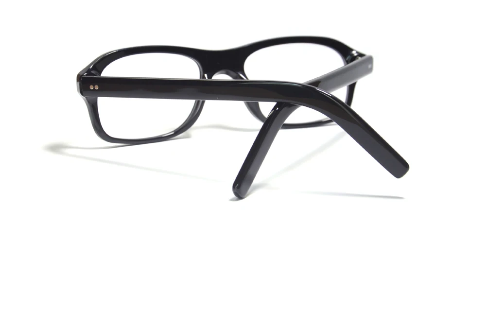 Kingsman Brillengestell mit Etui, Retro, handgefertigt, Acetat, rechteckige Brillen für Herren, Kingsman Agent Eggsy-Brille – Detail 30
