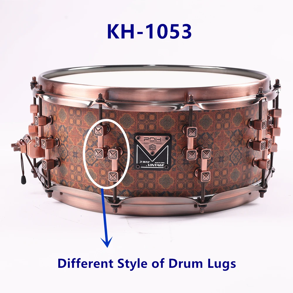 BIRCH SHELL SNARE DRUM 14x6.5 , Environmental Cork Wood Premium Lacquer Finishes