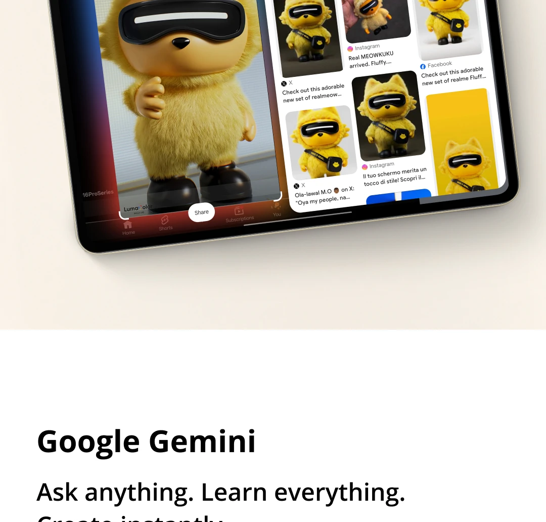 [New Launch] realme Pad 3 5G Global Version 256GB Dimensity 7300-Max 120Hz 2.8K Display 12200mAh Titan Battery 45W Charge