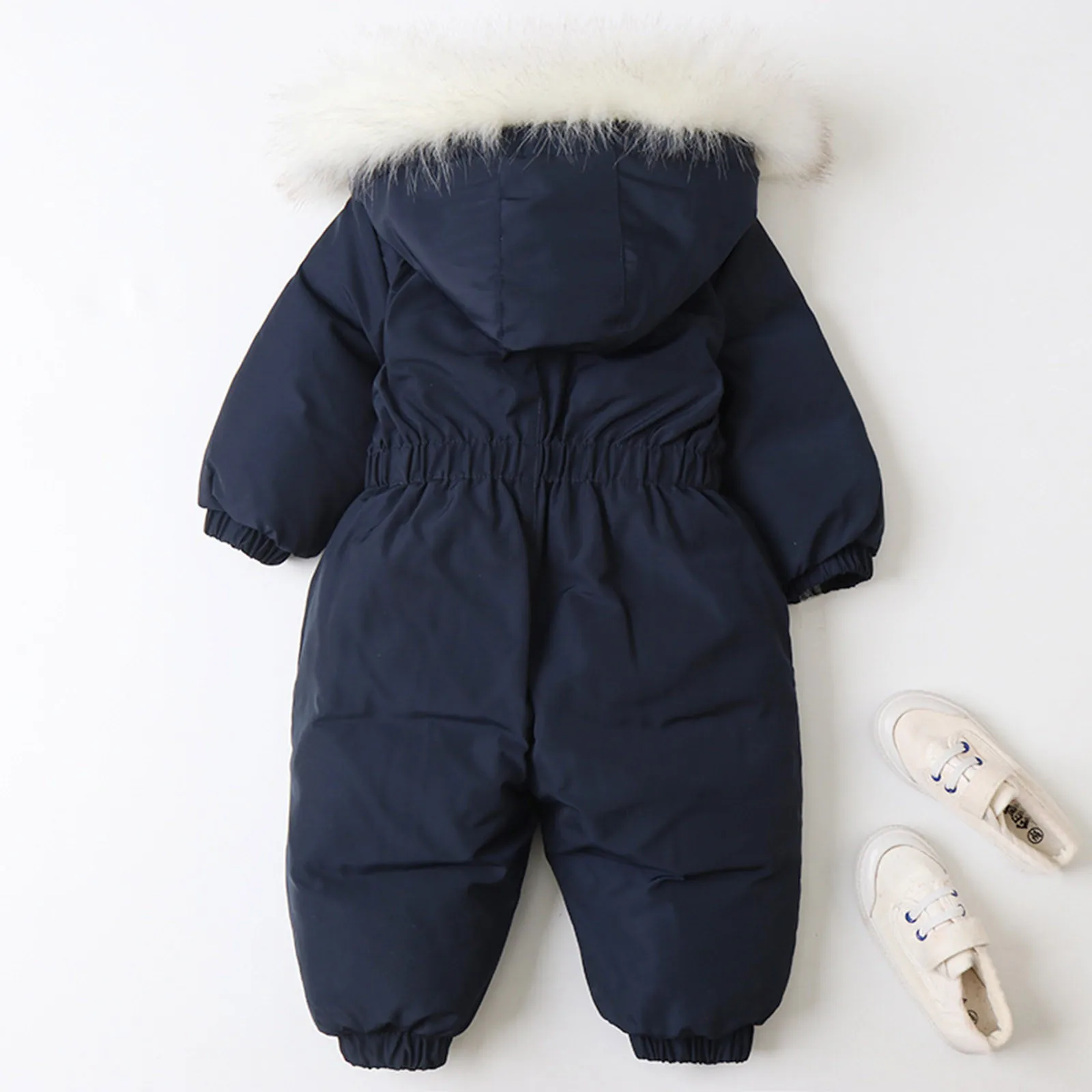 2024 Winter Ski Suit Plus Velvet Baby Jumpsuit Boy Overalls Warm Kids Toddler Girl Clothes Children Clothing Coat Overcoat Wear