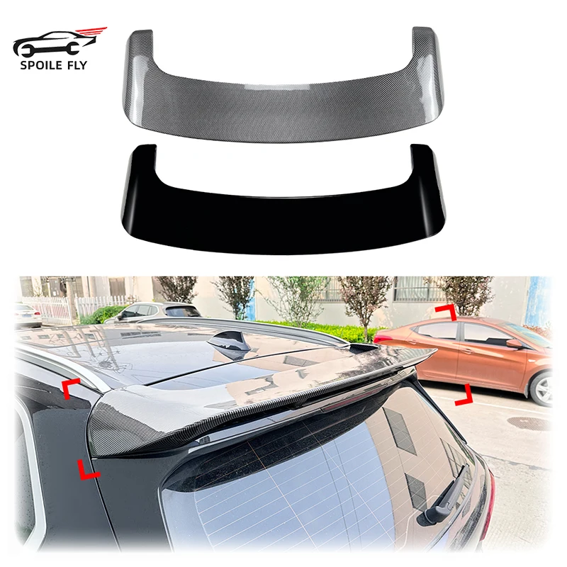 

High Quality ABS Plastic Material Glossy Black Carbon Fiber Look Rear Wing Roof Spoiler For BMW X5 G05 SUV 2019 - 2024