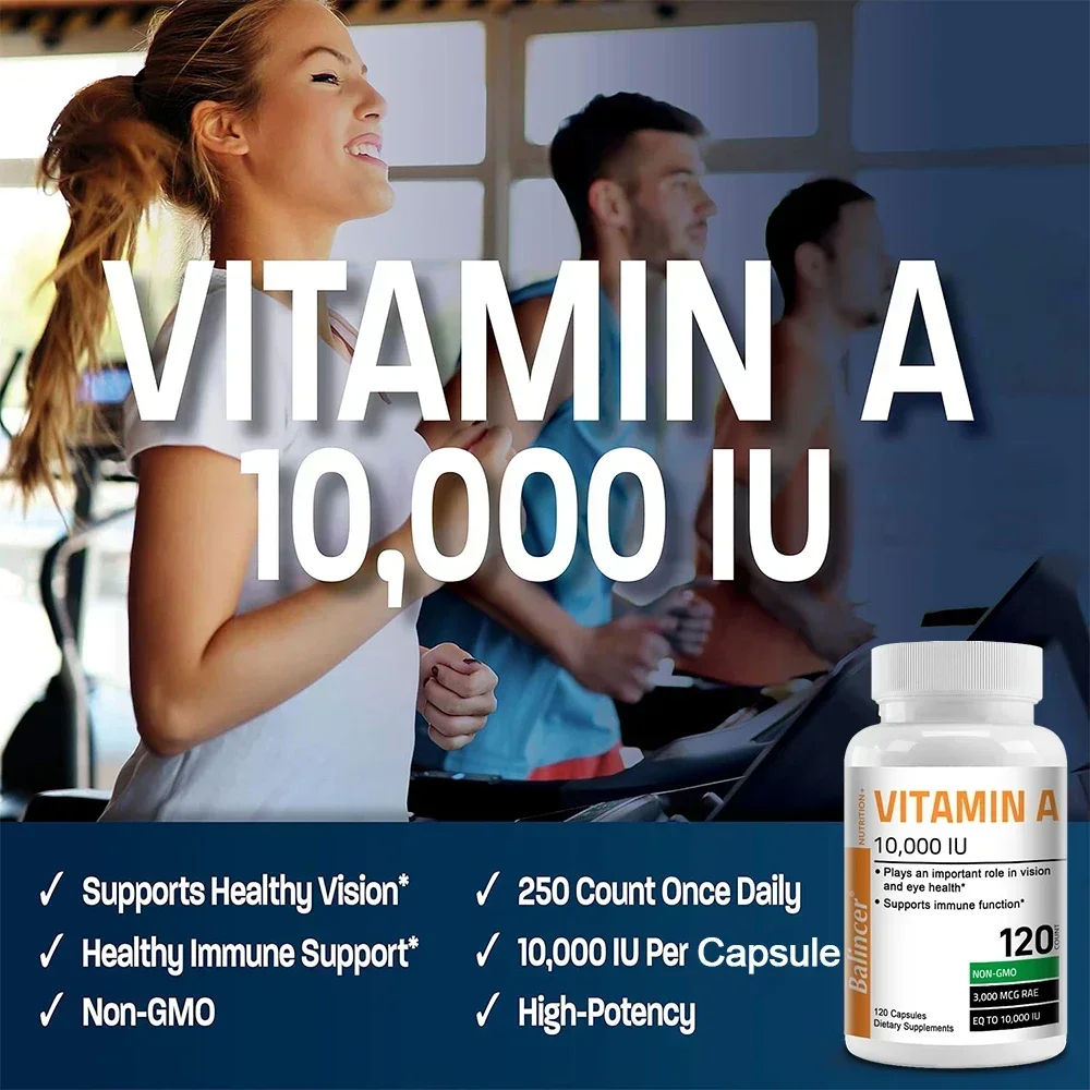 Balincer, Vitamin A, 10,000 IU, 120 Softgels, Supports Vision, Eye Health, Immune System Function, and Overall Well-Being