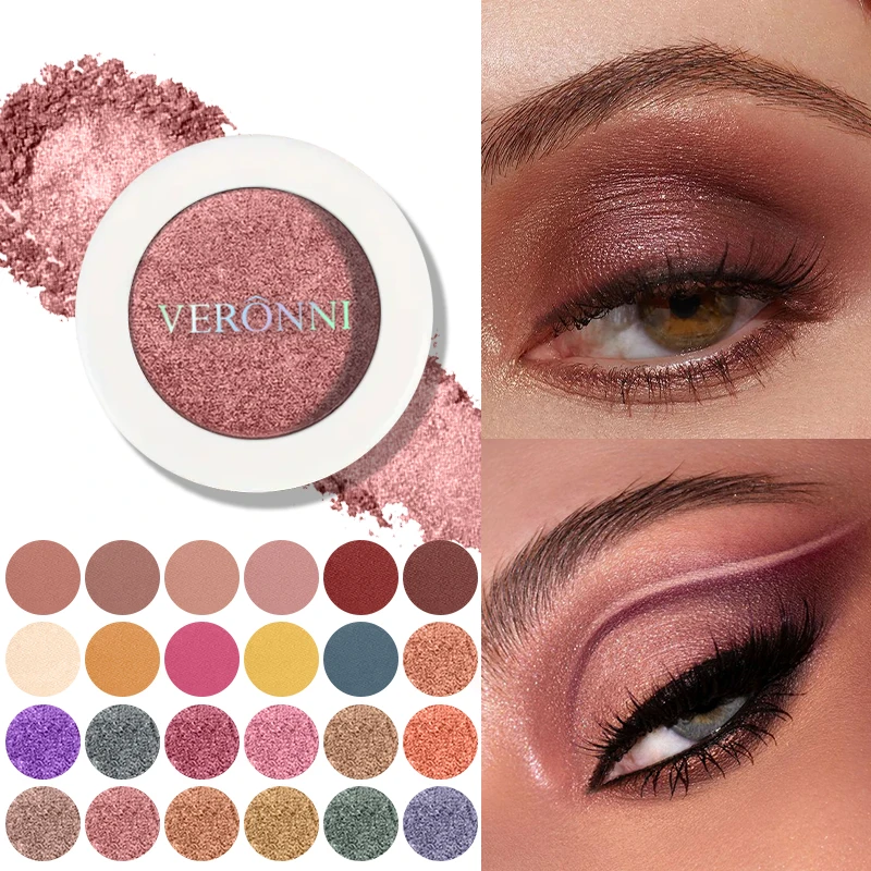VERONNI 24 Color Eyeshadow Glitter Pigment Matte Eye Shadow Makeup Monochrome Glitter Eyeshado Makeup Palette Lasting Cosmetics