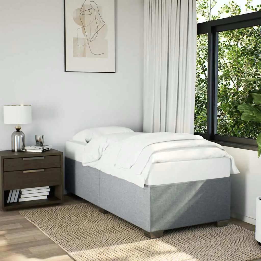 Light Gray Twin for xl Fabric Bed Frame (No Mattress) - Stylish & Durable Design for Modern Bedrooms