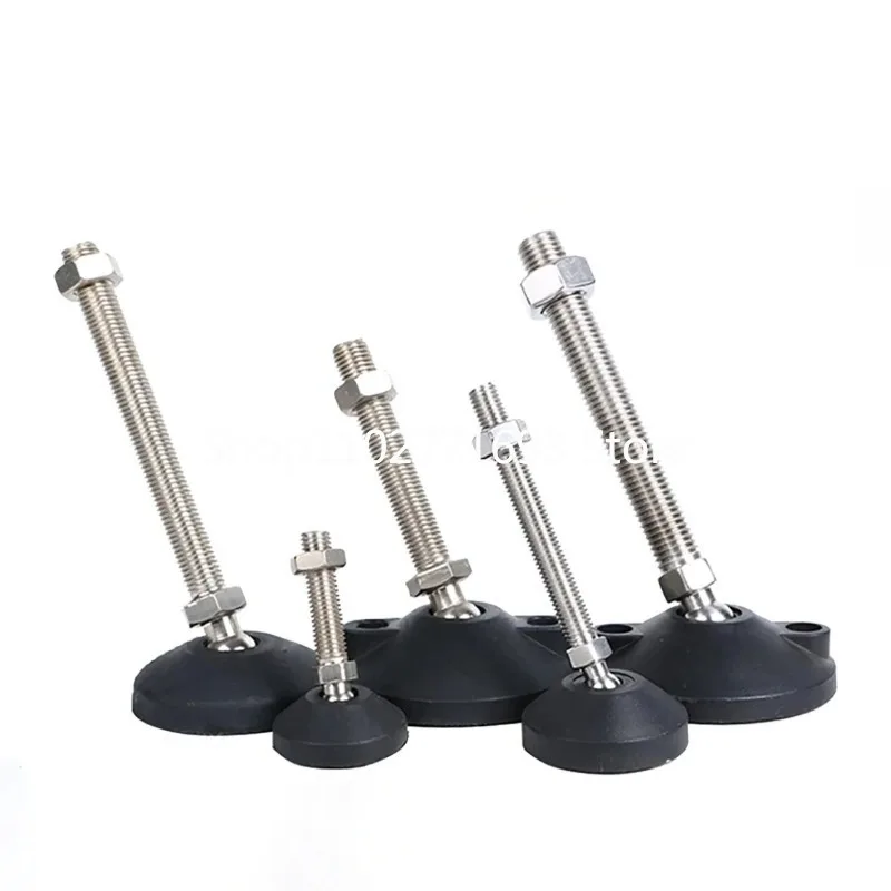 1Pcs M12 M14 M16 M20 Adjustable Lathe Leg Dia 60 Machine Support Anti Vibration Foot Pad Furniture Leveling Accessories