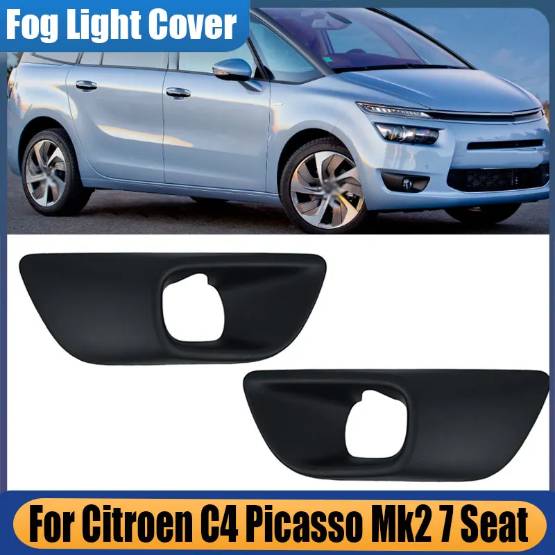 

9801674680 For Citroen C4 Picasso Mk2 7 Seat Car Accessories Front Bumper Fog Lamp Frame Cover ABS Fog Light Trim Bezel Cap