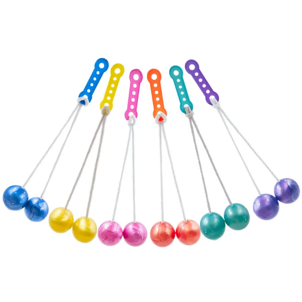 

6Pcs Funny Collision Ball Toy Random Color Without Light Click Clack Ball Novelty Pressure Reducing Balls Children's Park Balls