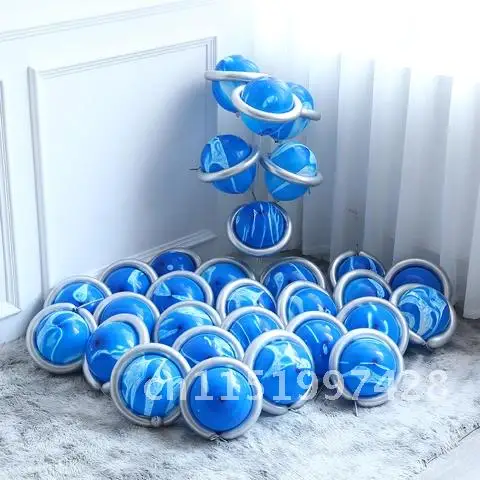 10inch 10set Astronaut Theme Outer Space Balloon Earth Planet Explore Moon Star Kids Birthday Party Decoration Baby Shower Globe