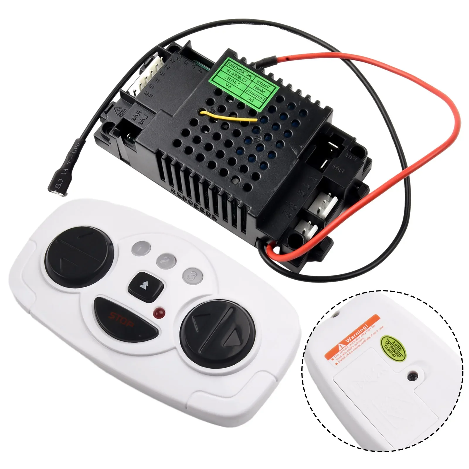 Imagem -03 - Controlador Receptor Acessórios para Crianças Carro Elétrico Kit Industrial Grupo Negócios Alta Qualidade Clb0844d 4f 12v