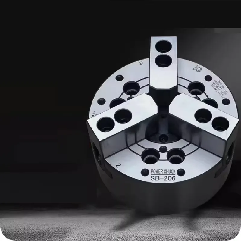 หัวจับเครื่องกลึง 3 ขา ขนาด 12 นิ้ว แบบแข็ง สำหรับเครื่องกลึง CNC รุ่น A8 ขายดี หัวจับไฮดรอลิกแบบกลวงสำหรับงานโลหะ