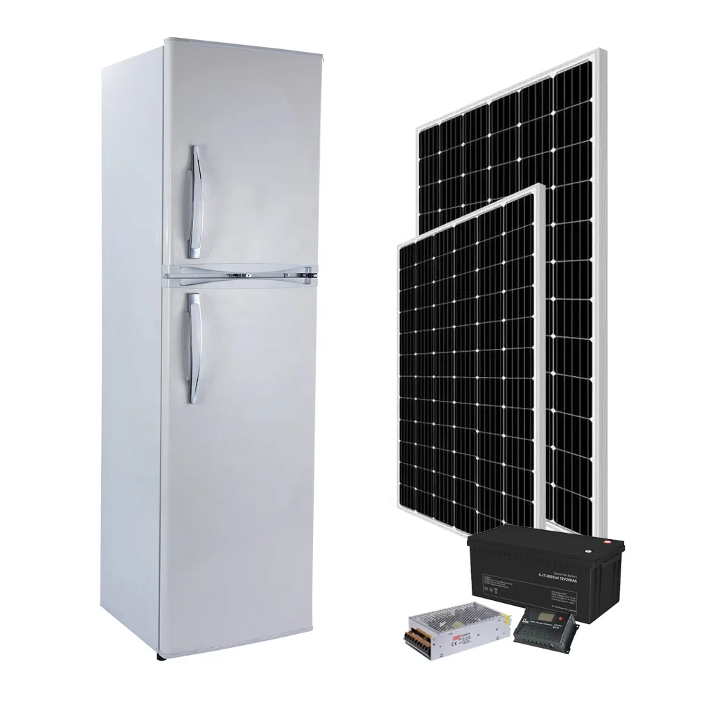

Hot Selling 295L DC/AC 12/24/110/220V Dual Zones Solar Charging Big Capacity Portable Fridge Top Freezer Refrigerator for Home