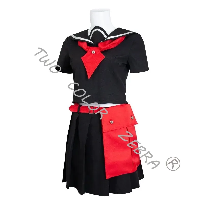아카메가 킬! 쿠로메 코스프레 의상 및 가방 애니메이션 야거스 쿠로메 코스프레 의상 록 코스플레이어 가발 도매