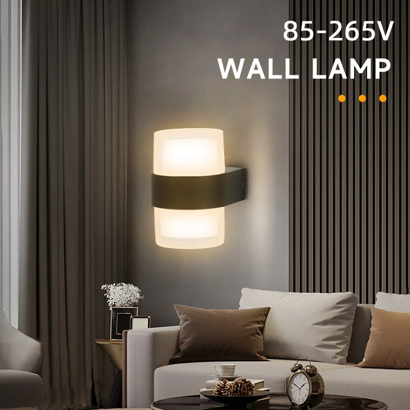 Room Decor Led Wall lamp 85-265V Interior/outdoor Wall Light Water-proof Decoration For Home Bedroom Sconce Street Stairs Garden