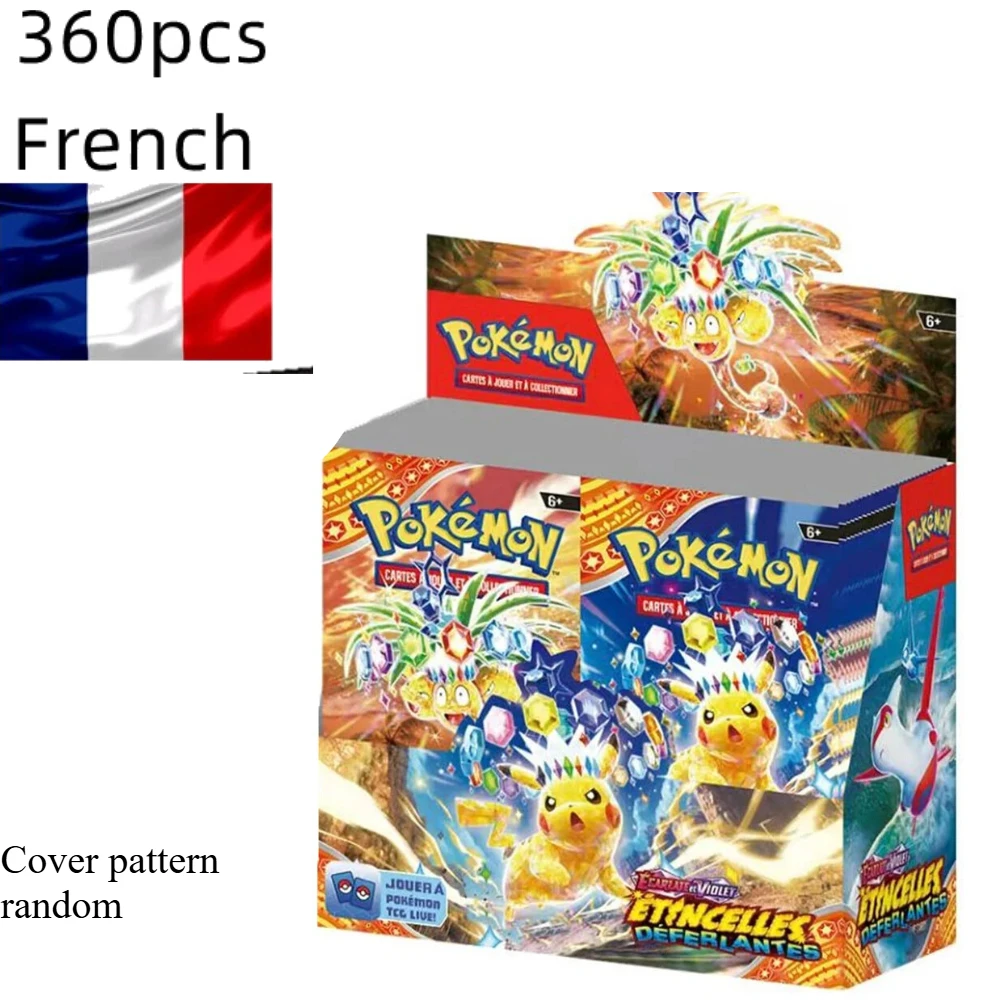 360PCS Francese Pokémon TCG: Ecarlet & Violet Radiance Origine Perdue Booster Box Pokemon Gioco Battaglia Traccia Carta Giocattolo Regalo