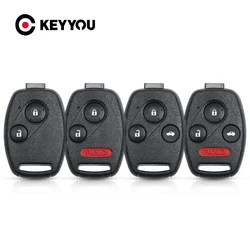 Keyyou 1Pcs Nieuw Voor Honda Accord Civic Crv Piloot Insight 2/3/4 Knoppen Fob Auto Case No Blade Remote Auto Key Shell