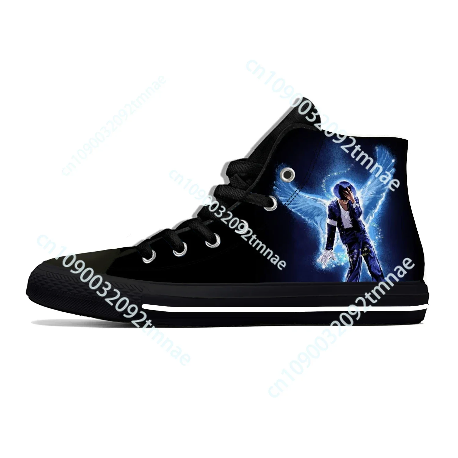 

King of Pop Michael Jackson Rock Music Fashion Casual Cloth Shoes High Top Lightweight Breathable 3D Print Men Women Sneakers