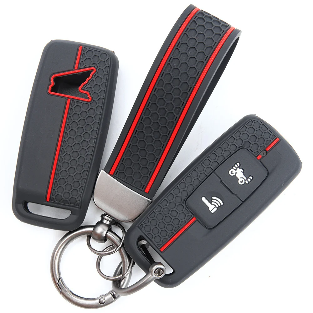 For Honda ADV 150 PCX 125 PCX 160 Forza 350 Vision SH350 Full Coverage Silicone Key Shell Clasp Key Holder Stylish Durable