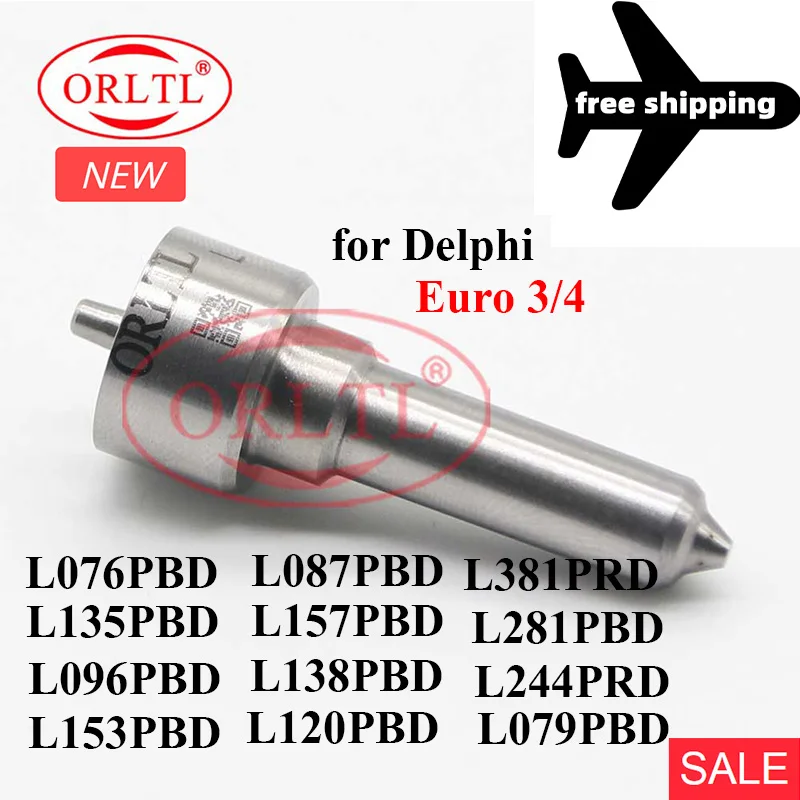 L135PRD L079PRD L157PRD New Nozzle L120PRD L281PRD L076PRD L153PRD L138PRD L381PBD L136PBD L244PBD For Delphi injector 3/4