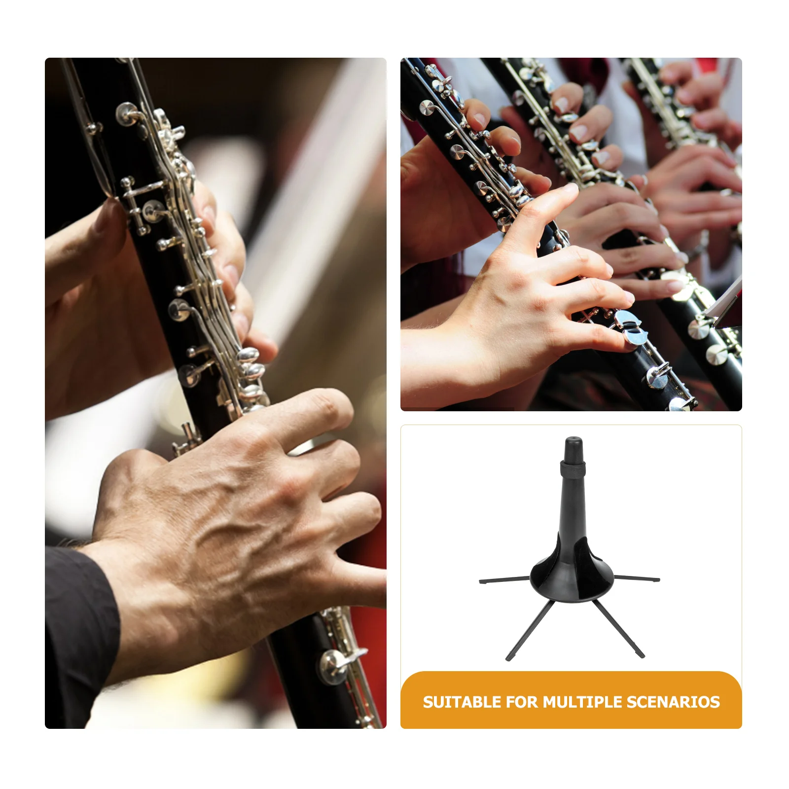 

Trumpet Stand Musical Instrument Display Rack Foldable Metal Holder for Clarinet Flugelhorn Oboe Sturdy Portable Storage