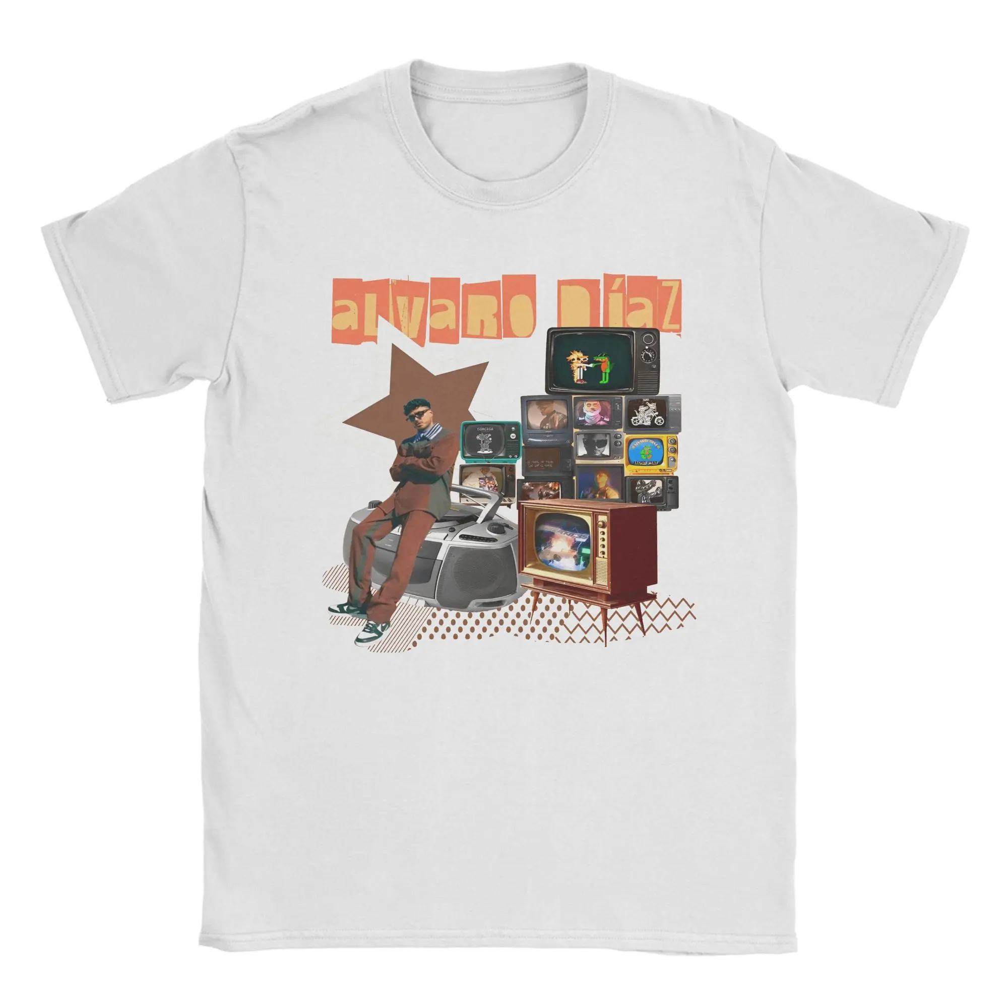 ألفارو دياز سايونارا الرجال تي شيرت خمر تي شيرت قصير الأكمام Crewneck تي شيرت 100% قطن حجم كبير الملابس #1