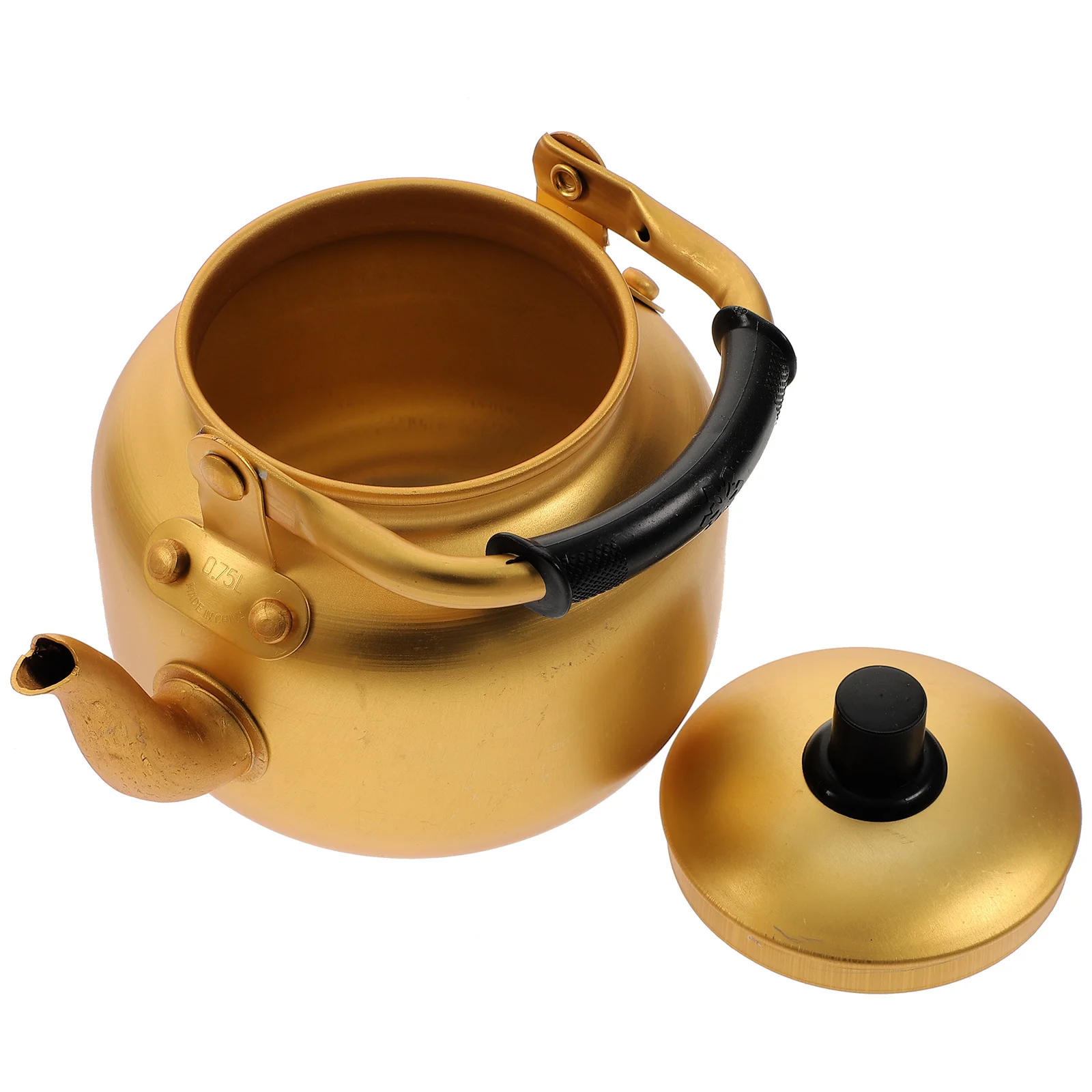 

Alloy Water Kettle 0.75L Aluminum Alloy Quick Boil Tea Kettle Household Stovetop Teapot Anti-Scald Handle Convenient Kitchen Use
