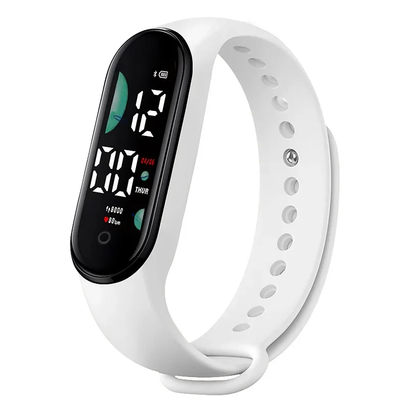 Montre de sport électronique LED montre-Bracelet numérique pour femmes mode décontracté Simple Silic