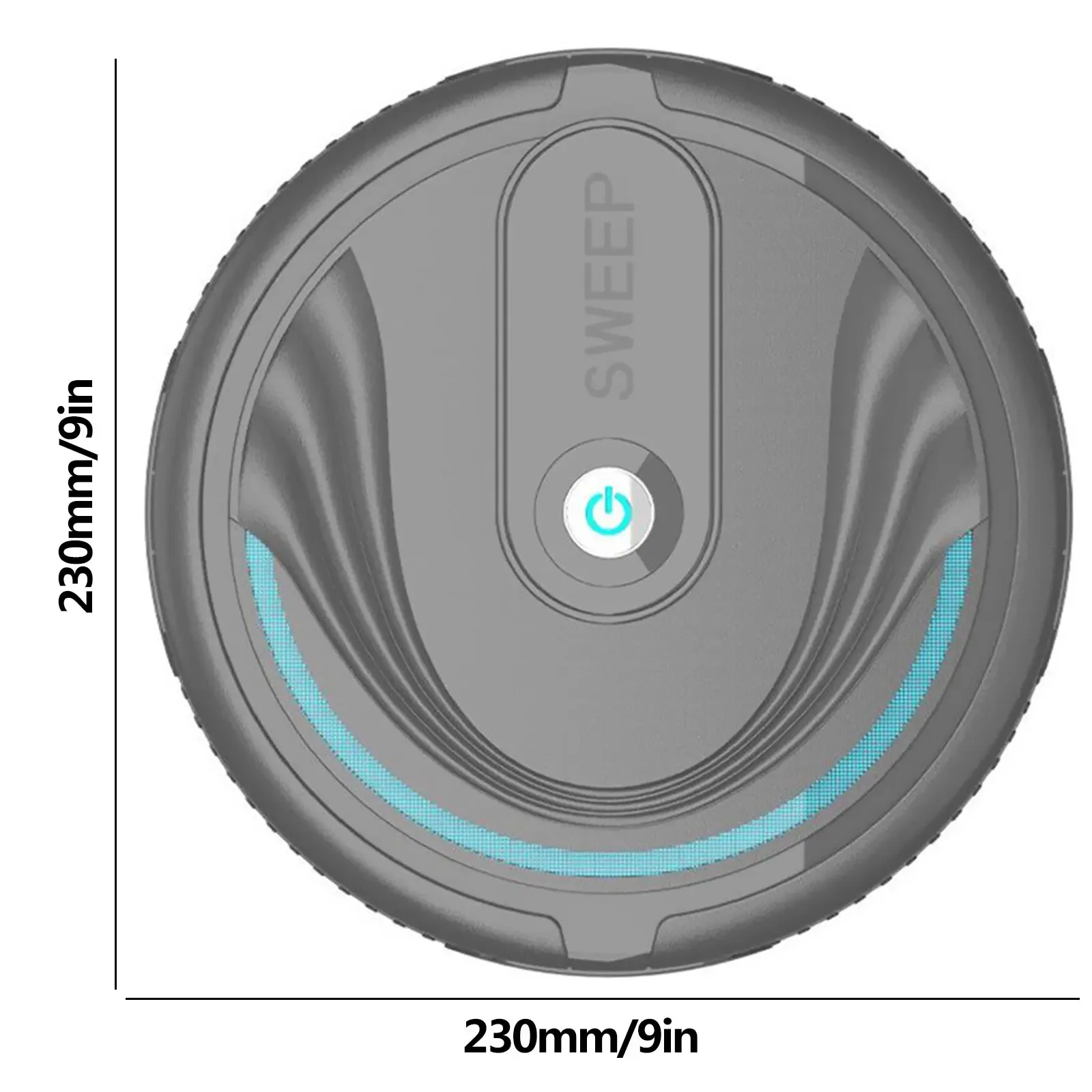 Robot Vacuum Cleaner Lightweight Portable Vacuum Cleaner Multi-Mode Cordless Vacuum Cleaner for Low Carpet Pet Hair Hard Floors