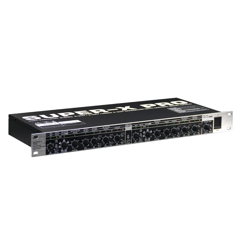CX3400 Professional Subwoofer Crossover High Precision 2/3/4-Way Frequency Divider Limiter Pro Accessory for Studio Recording