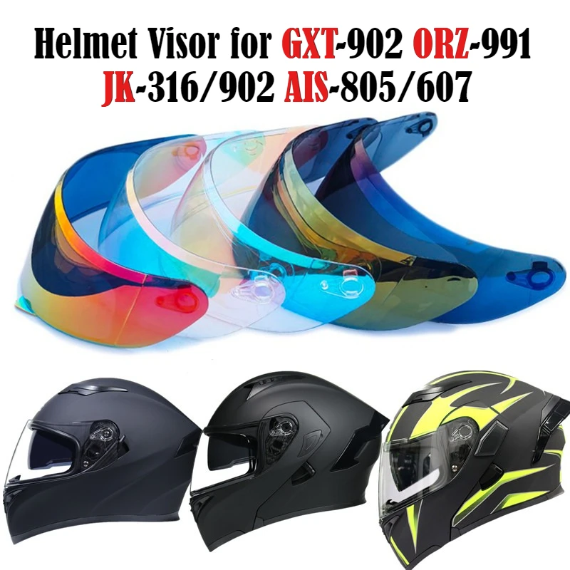 

Original ORZ 991 Helmet Visor Transparent Lens Color Visors Universal JK 316/902 AIS 805/607 Motorcycle Helm Accessories