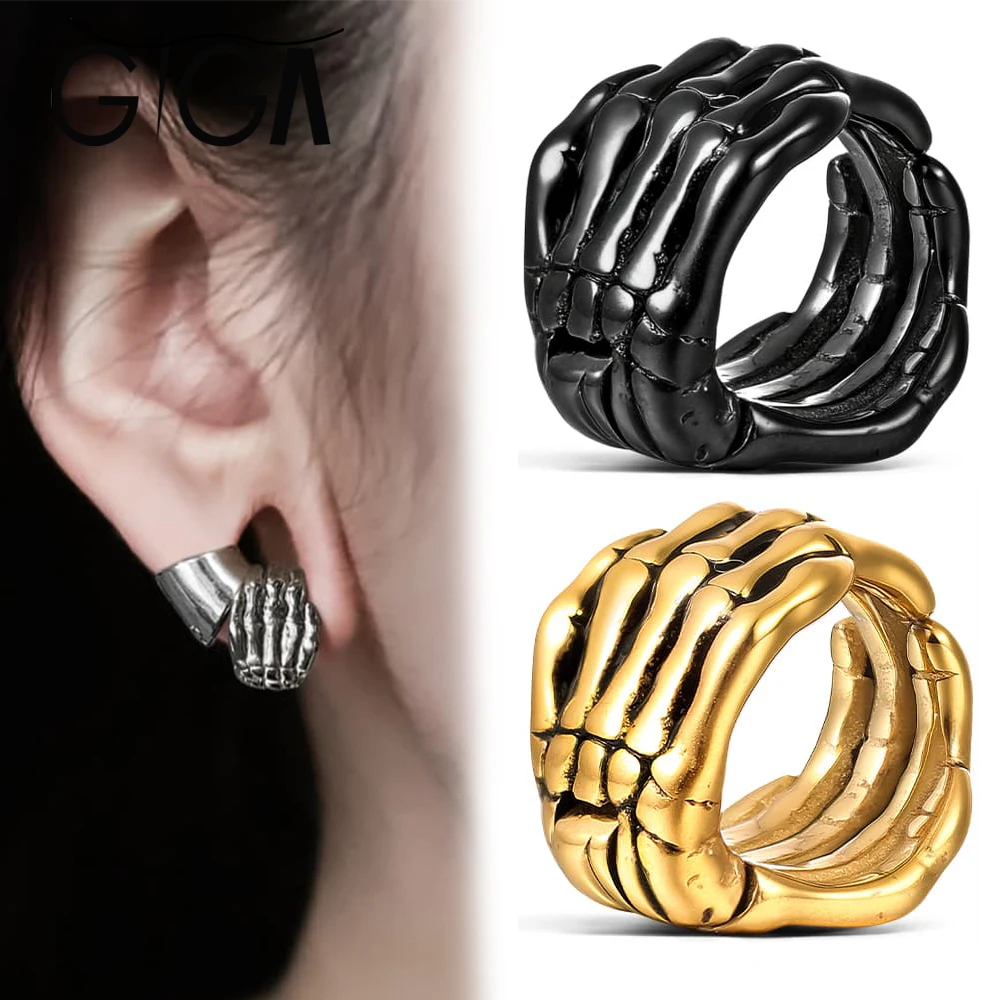 

Giga 1/2pcs Reversible Finger Ear Lobed Cuff Plugs Gauge Expander 316L Stainless Steel Tunnels Stretcher Body Piercing Jewelry