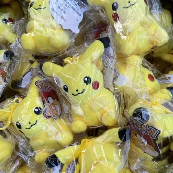 50 Pz/lotto Pokemon Squirtle Charmander Bulbasaur Pikachus Peluche Bambola 12 cm Ciondolo Farcito Portachiavi Peluche Regalo Giocattolo