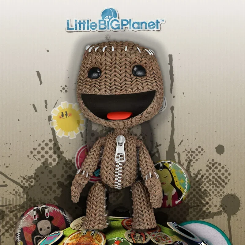 NECA Little Big Planet Sackboy Action Figures Joint Movable Model Toy Expressional Linen Doll Desktop Ornaments Children's Gifts