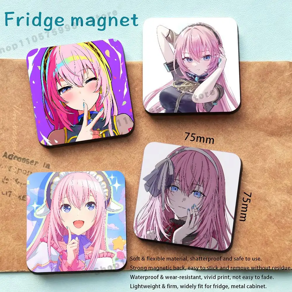 Pink Hair M-Megurine Luka Refrigerator Magnets the Perfect Choice for Home Create Warm Cozy Home Decor Gifts