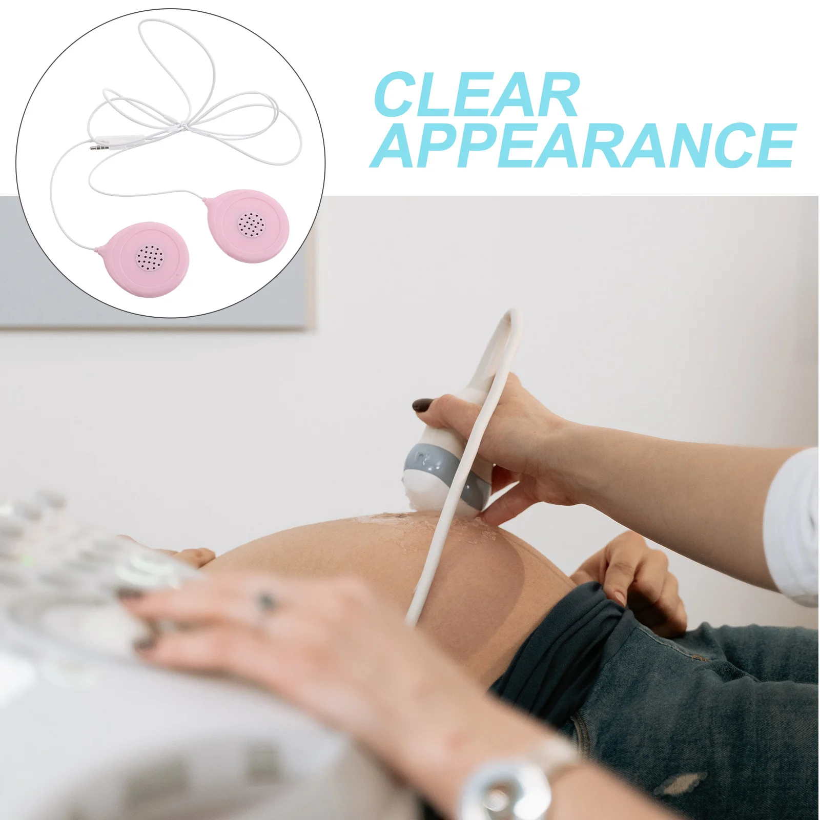 

1Set Pregnancy Music Player Abdominal Speakers for Fetal Stimulation Prenatal Learning Tool Maternity Sound System Portable