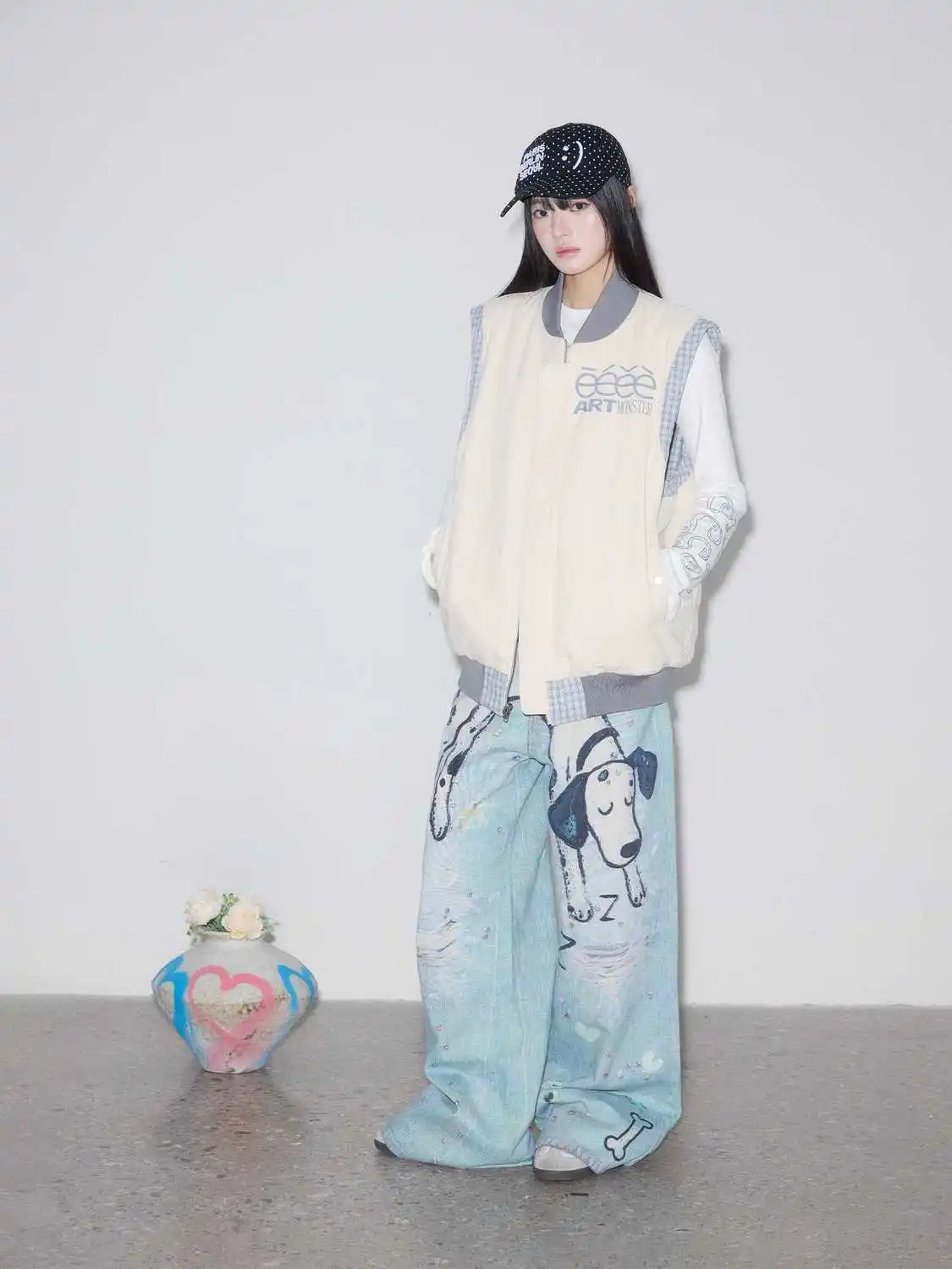 

Жилеты Жилеты Толстые женские без рукавов Осенний твидовый воротник-стойка с тремя пуговицами Академические пледы Школьные классические многослойные жилеты в консервативном стиле