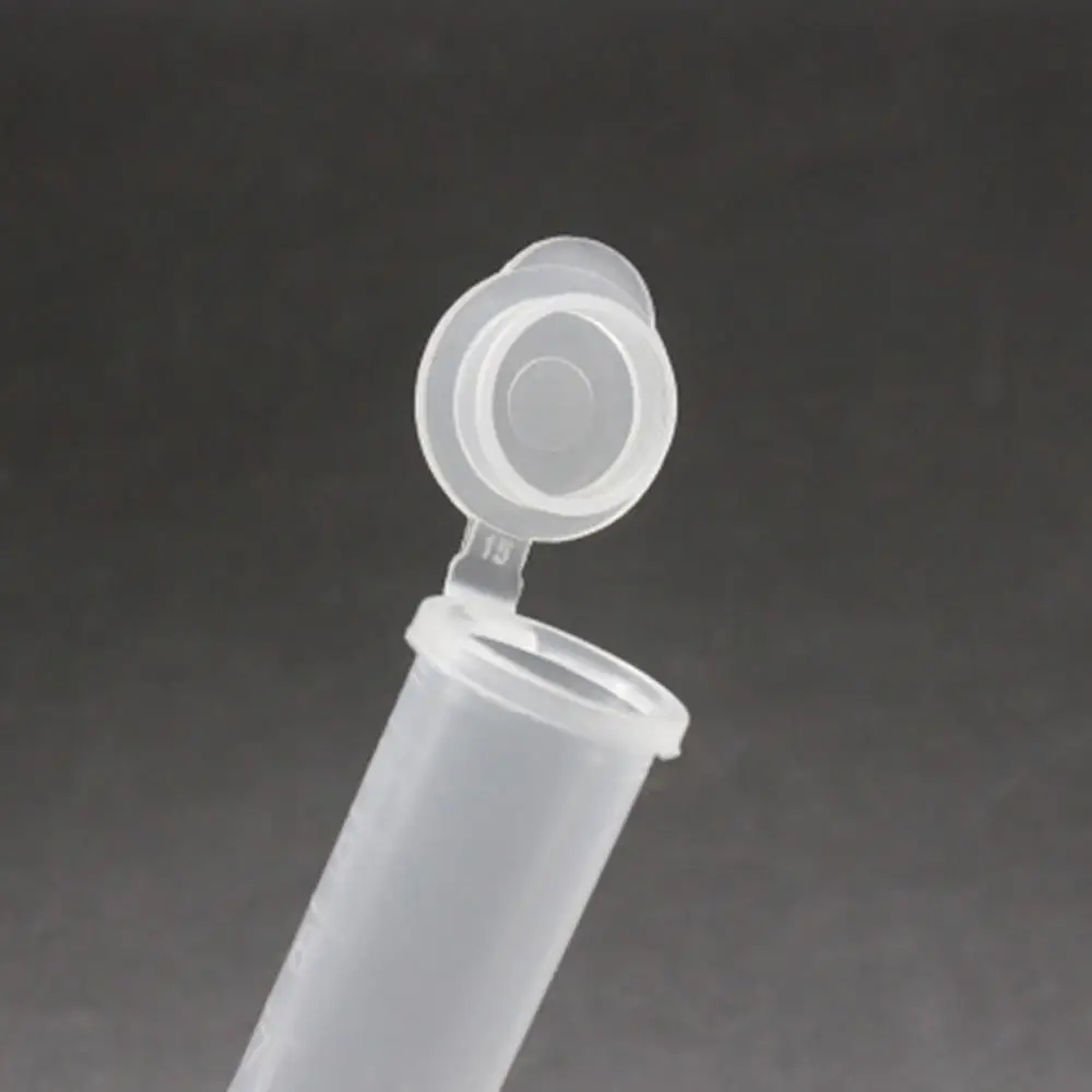 10 Pcs/Set 5ml Transparent Plastic Test Tubes With Cap Multi Purpose Empty Sample Storage Container School Chemistry Supplies