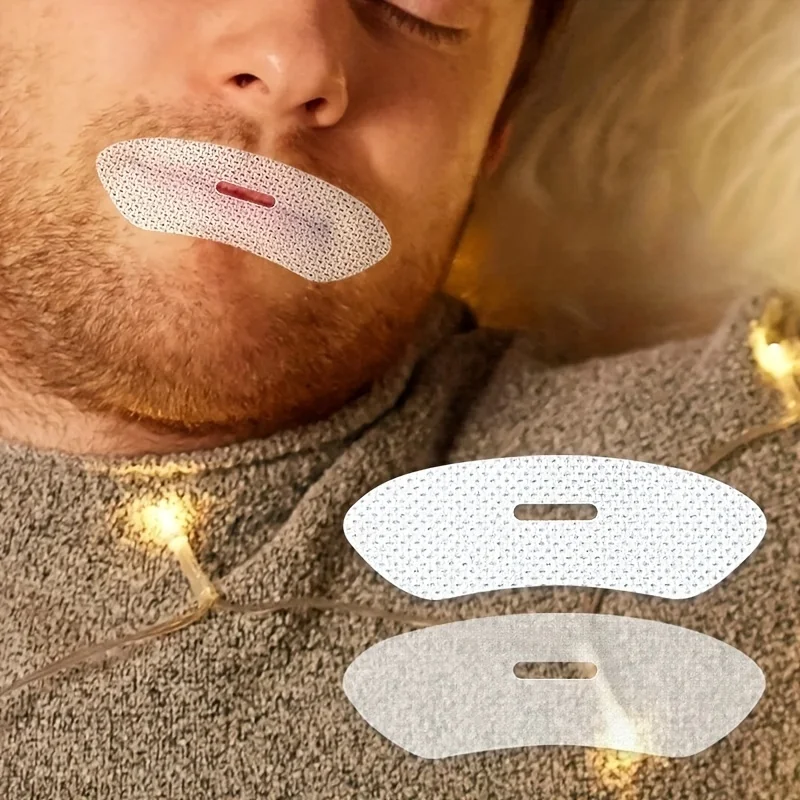 30Pcs/PACK Anti-Snoring Stickers Night Sleep Lip Nose Breathing Improving Patch Mouth Correction Sticker Tape